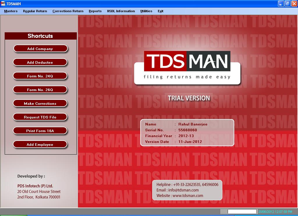 TDSMAN screenshot
